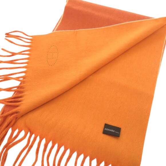 HERMES Authentic Orange Scarf